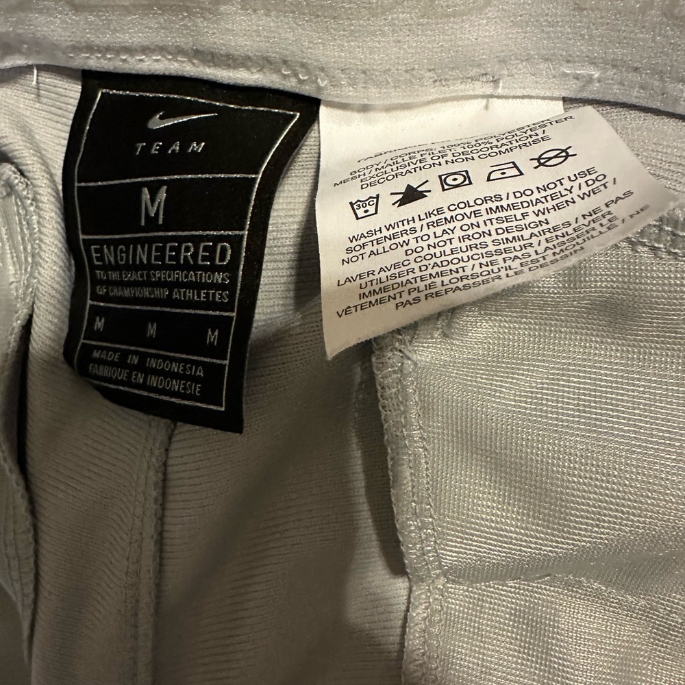 Nike Mens Baseball Pants. grey with royal blue piping. Men’s size medium.